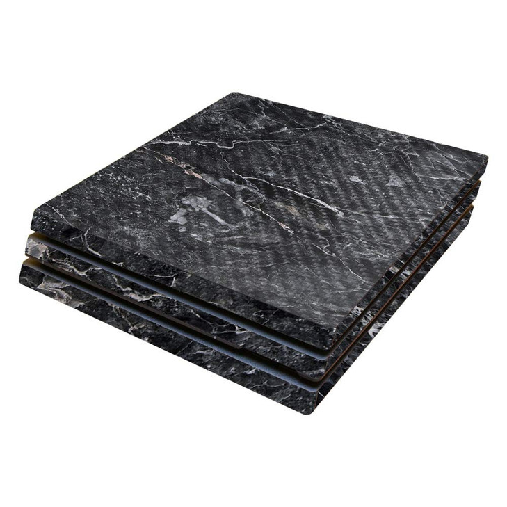 MightySkins Carbon Fiber Skin for Sony PS4 Pro Console Onyx Marble Protective Durable Textured Carbon Fiber Finish Easy