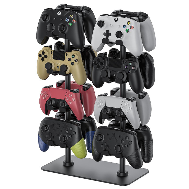 MANMUVIMO Controller Holder for 16 Xbox PS5 PS4 Gaming Controller Video Game Controller Holder Headphone Stand for Desk
