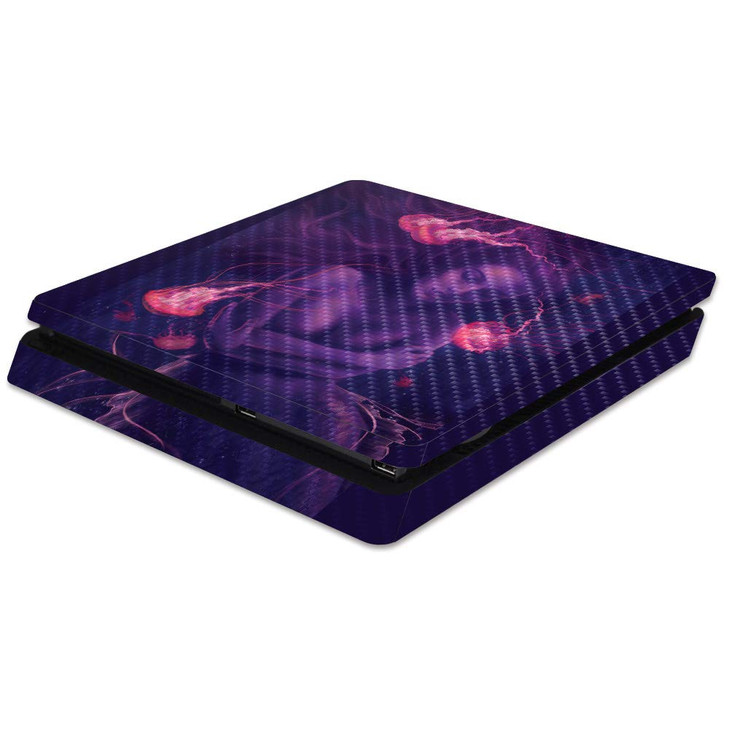 MightySkins Carbon Fiber Skin for Sony PS4 Slim Console Glowing Dreams Protective Durable Textured Carbon Fiber Finish E