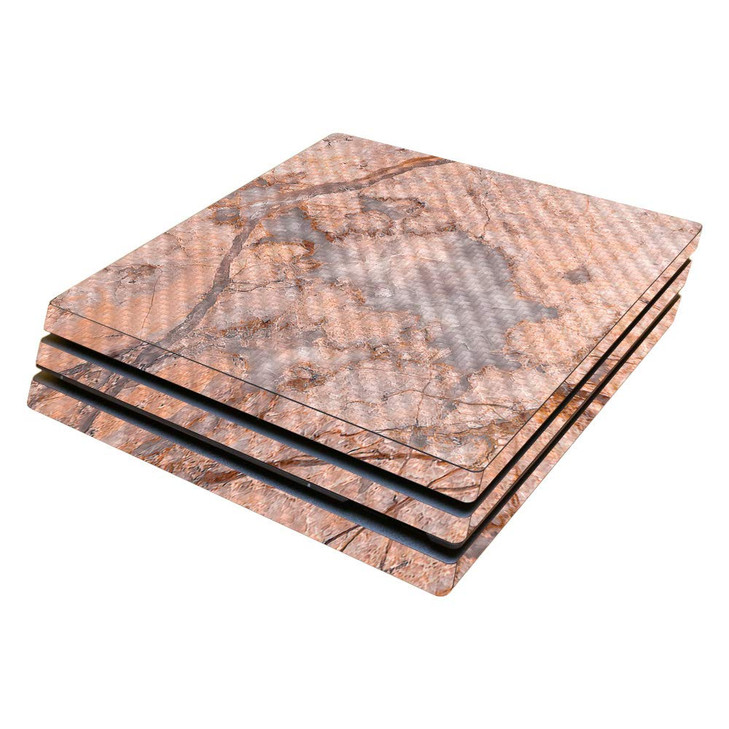 MightySkins Carbon Fiber Skin for Sony PS4 Pro Console Blush Marble Protective Durable Textured Carbon Fiber Finish Easy