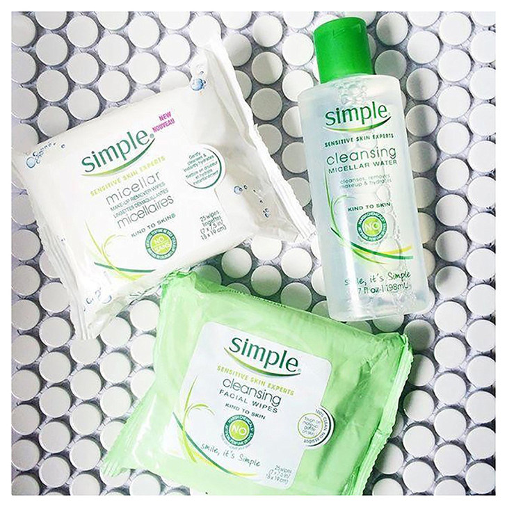 Simple Kind to Skin Facial Wipes, Cleansing 25 ct, Twin Pack online at globaldelivered