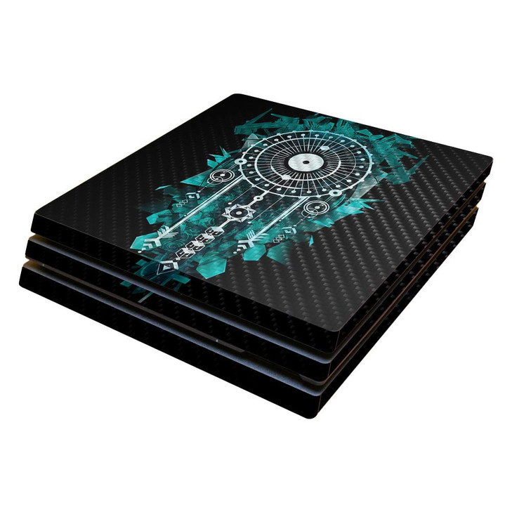 MightySkins Carbon Fiber Skin for Sony PS4 Pro Console Geo Dream Catcher Protective Durable Textured Carbon Fiber Finish