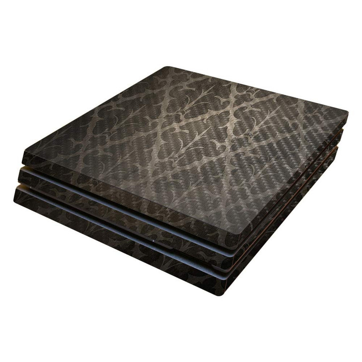 MightySkins Carbon Fiber Skin for Sony PS4 Pro Console Vintage Elegance Protective Durable Textured Carbon Fiber Finish