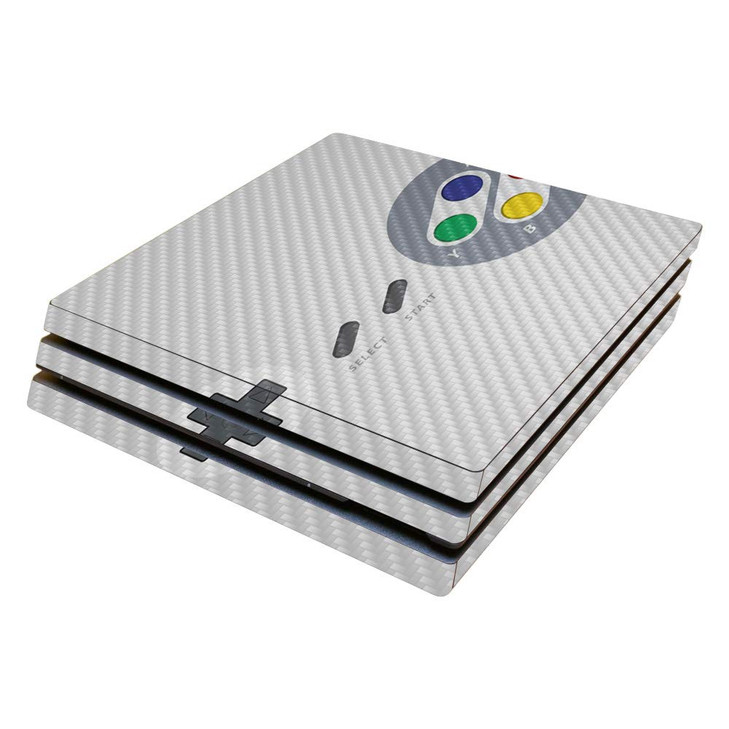 MightySkins Carbon Fiber Skin for Sony PS4 Pro Console Retro Gamer 1 Protective Durable Textured Carbon Fiber Finish Eas
