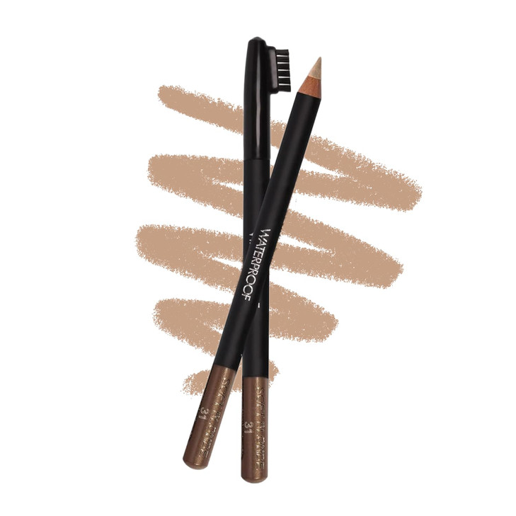 Sorme Natural Definitive Waterproof Eyebrow Pencil 0.04 oz | Smudgeproof Soft Blonde Eye Brow Pencil | Dual Purpose Brow Pencil and Brush Combo | Hig online at globaldelivered