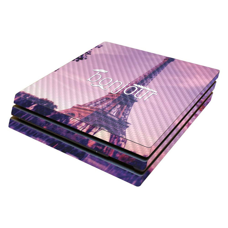 MightySkins Carbon Fiber Skin for Sony PS4 Pro Console Bonjour Protective Durable Textured Carbon Fiber Finish Easy to A