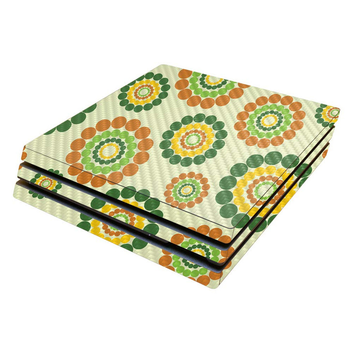 MightySkins Carbon Fiber Skin for Sony PS4 Pro Console Flower Power Protective Durable Textured Carbon Fiber Finish Easy