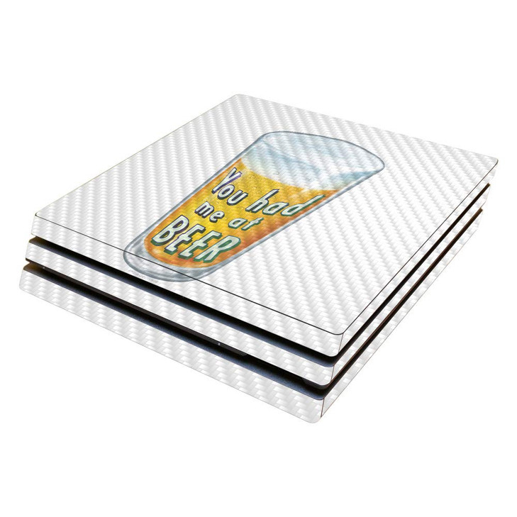 MightySkins Carbon Fiber Skin for Sony PS4 Pro Console Beer Lover Protective Durable Textured Carbon Fiber Finish Easy t