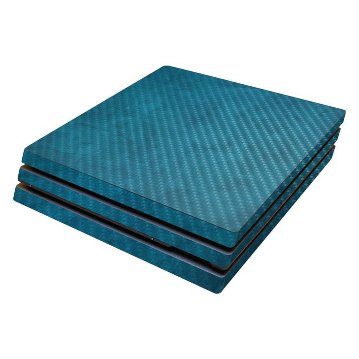 MightySkins Carbon Fiber Skin for Sony PS4 Pro Console Blue Strokes Protective Durable Textured Carbon Fiber Finish Easy