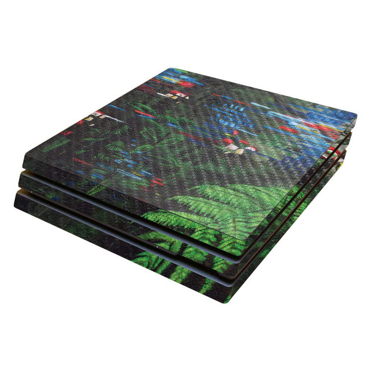 MightySkins Carbon Fiber Skin for Sony PS4 Pro Console Macaws in Flight Protective Durable Textured Carbon Fiber Finish