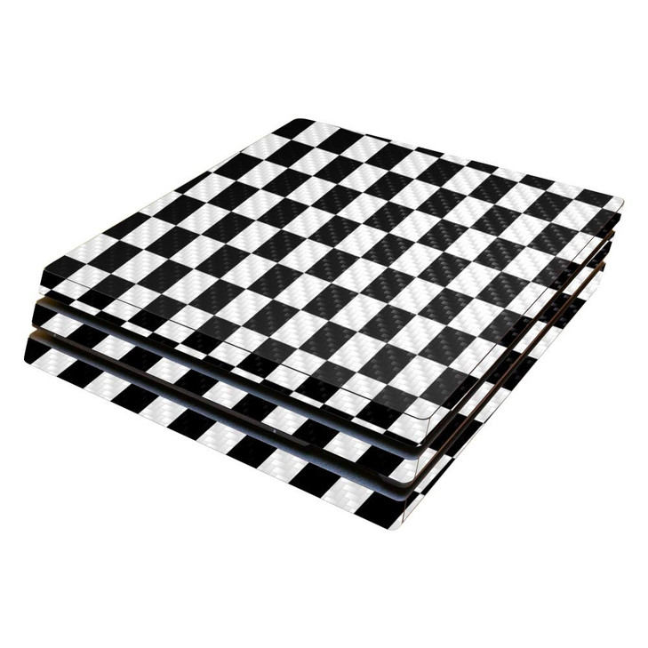 MightySkins Carbon Fiber Skin for Sony PS4 Pro Console Check Protective Durable Textured Carbon Fiber Finish Easy to App