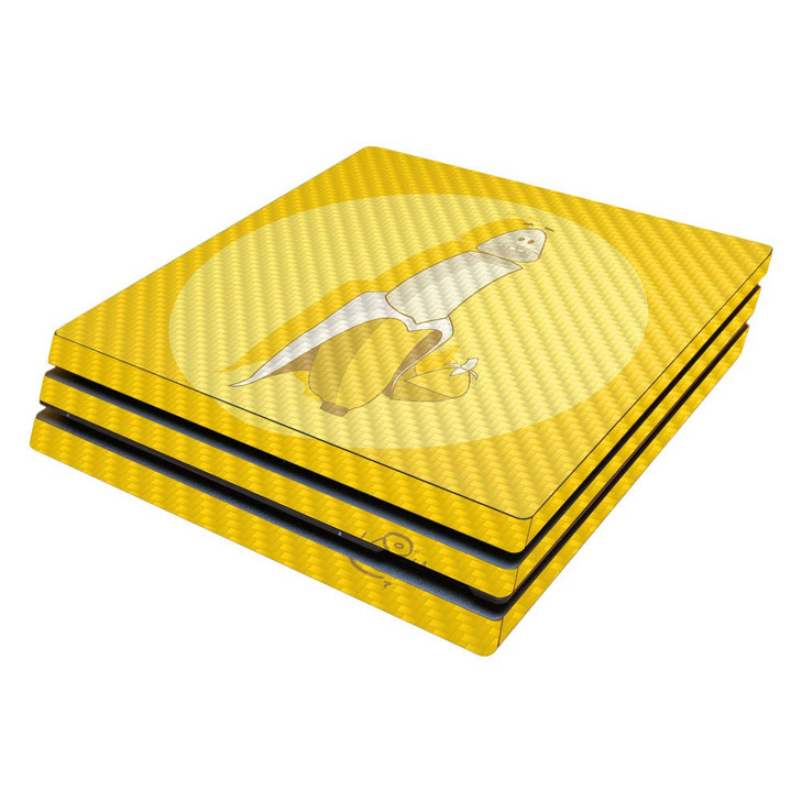 MightySkins Carbon Fiber Skin for Sony PS4 Pro Console Banana Inception Protective Durable Textured Carbon Fiber Finish