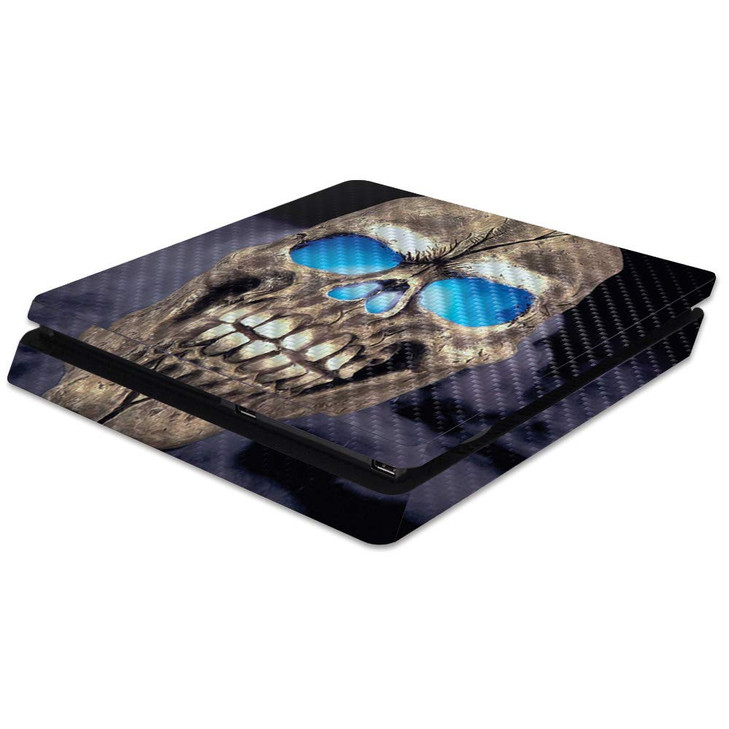 MightySkins Carbon Fiber Skin for Sony PS4 Slim Console Psycho Skull Protective Durable Textured Carbon Fiber Finish Eas