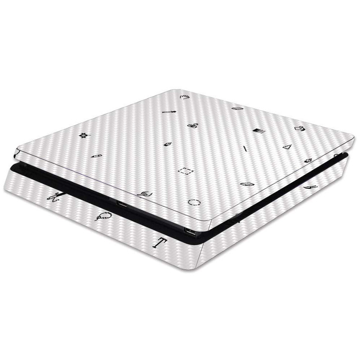 MightySkins Carbon Fiber Skin for Sony PS4 Slim Console Pixel Pattern Protective Durable Textured Carbon Fiber Finish Ea