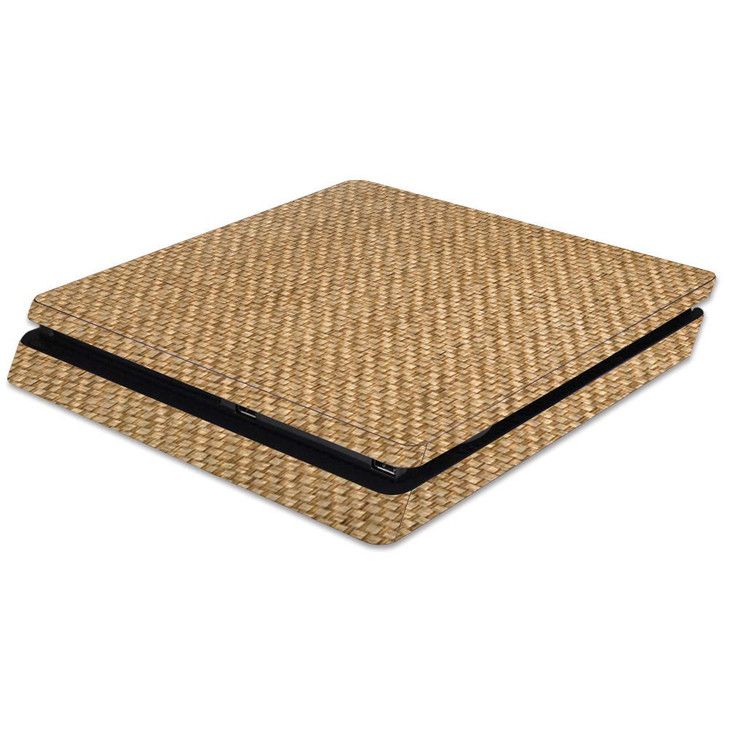 MightySkins Carbon Fiber Skin for Sony PS4 Slim Console Wood Weave Protective Durable Textured Carbon Fiber Finish Easy
