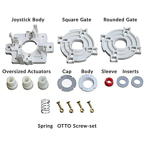 SZJLMKJ Arcade OTTO Joystick DIY Upgrade Kits Korean Style V2 Kit for Sanwa JLFTP8YT JoystickHori Hayabusa Joystick