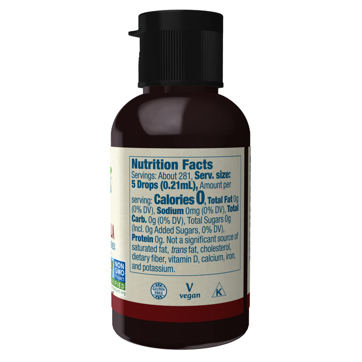 NOW Foods, Better Stevia, Liquid Zero-Calorie Sweetener, Cinnamon Vanilla Flavor, Certified Non-GMO, 2 Fl Oz