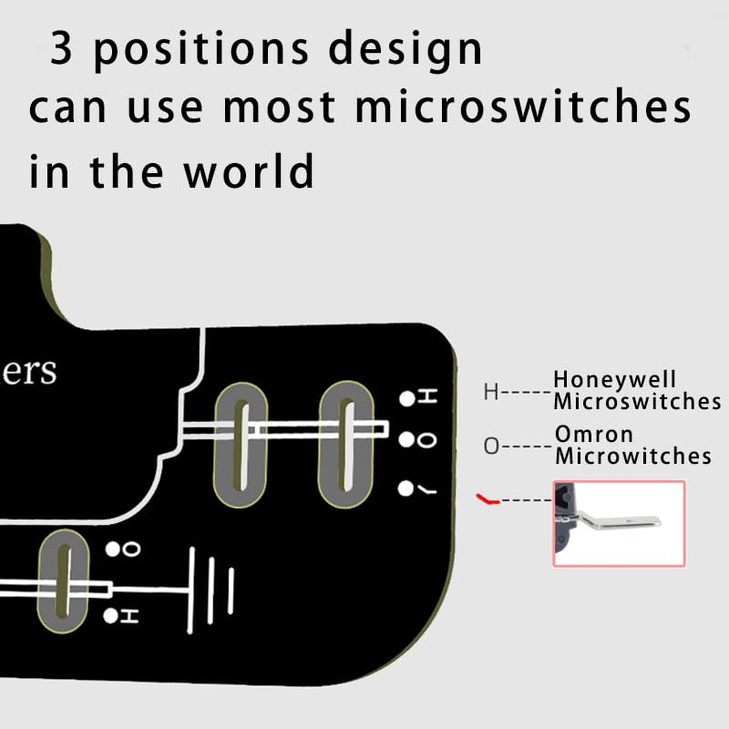 Replaced JLF PCB for Sanwa TPMA PCB Board With 4pcs D3V 187 Microswitches Hot Swap Joystick Board for OTTO DIY V2 V5 Kit