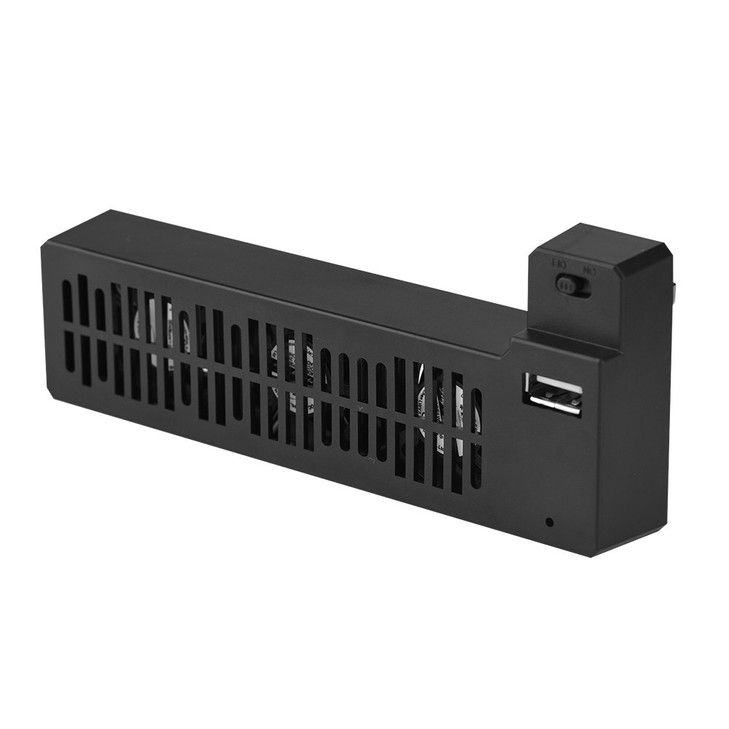 Zerone Cooling Fan Docking Station External Cooler Stand with 3 Cooling Fan Heat Reducing USB External Cooling Fan Side