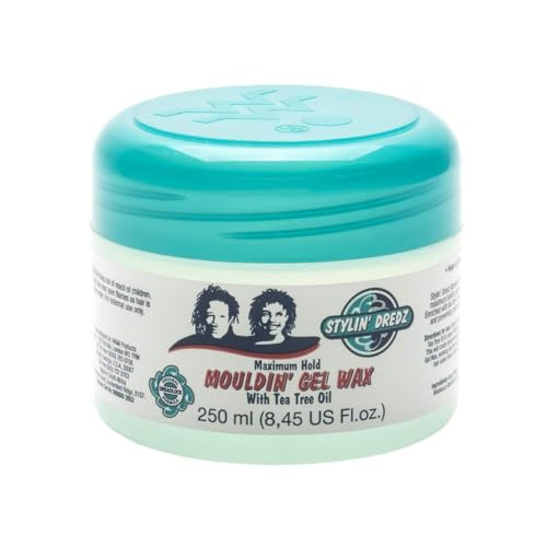 Stylin Dredz Mouldin' Gel Wax - Loc n Twist Gel - Dreadlock Gel Wax with Tea Tree Oil - 250 ml Single online at globaldelivered