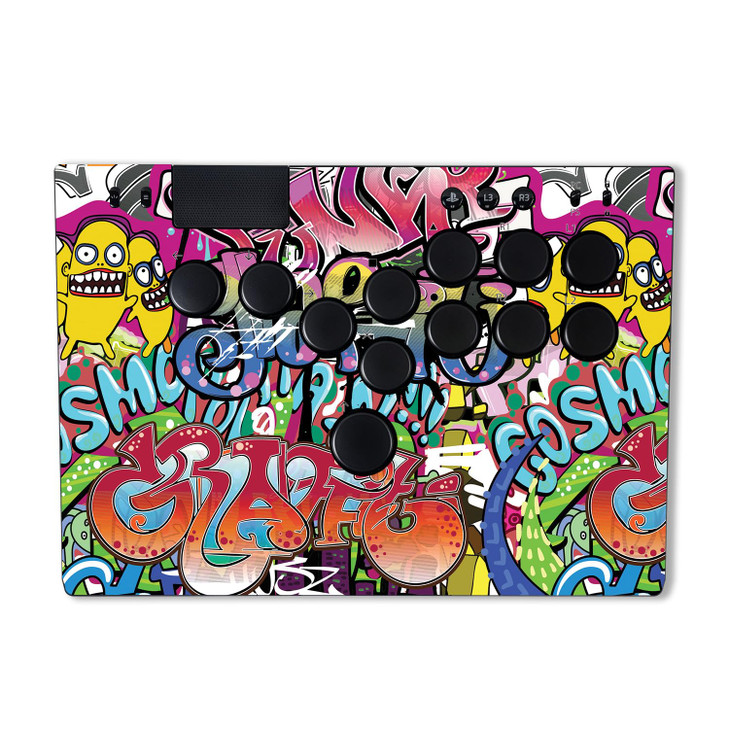 MightySkins Skin Compatible with Razer Kitsune Funky Graffiti Protective Durable and Unique Vinyl Decal wrap Cover Easy