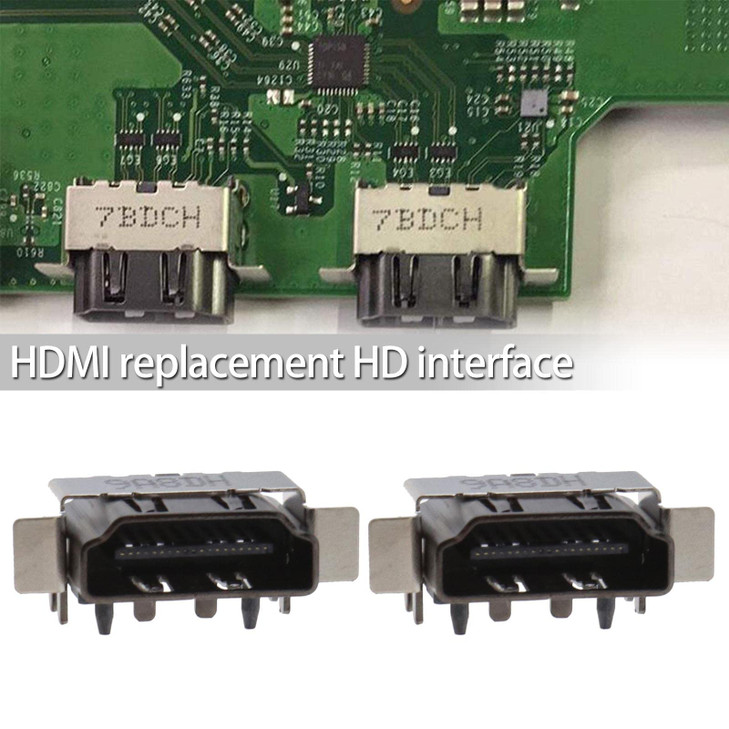 SING F LTD 2PCS HDMI Port Compatible with Xbox One X Console ONLY Socket Interface Jack Plug Connector Display Port Comp