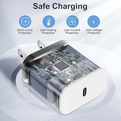 iPhone Charger Fast Charging BlockWall Charger Plug and Long USB C to Lightning Cable Cord 10ftType C Charging Adapter C