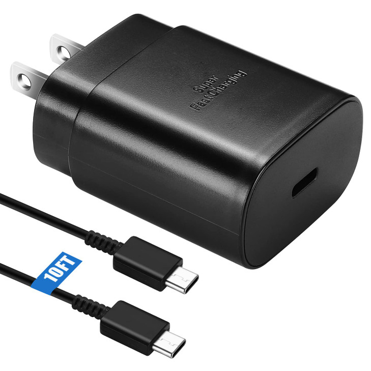 S25 S24 S23 S22 Fast Charger for Samsung Phone25W USB C Charger Android Chargers Type C Charger Fast Charging Block 10 F