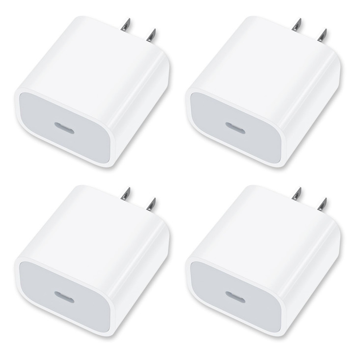 4 Pack USBC Wall Charger 20W USBC Power Adapter Replacement for Phone 171615141315 ProPro MaxPlusXSXRXGalaxy Pixeli Pad