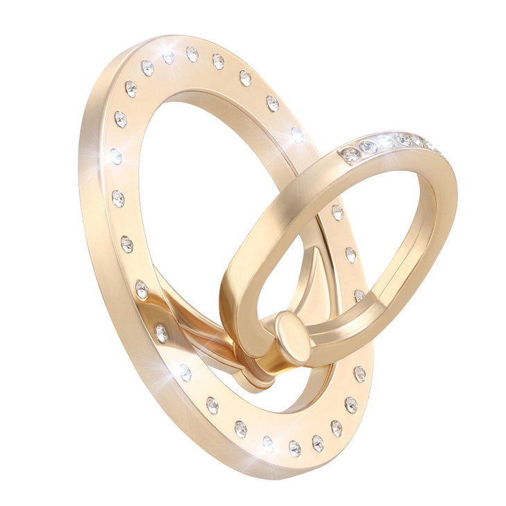 Omio Magnetic Phone Ring Holder Compatible with MagSafe Bling Magnetic Phone Grip Stand with Sparkling Diamond Removable