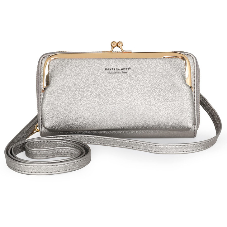 Montana West Small Crossbody Bag for Women Western Style Cellphone Purse Wallet Travel Size With Strap MWC121PT