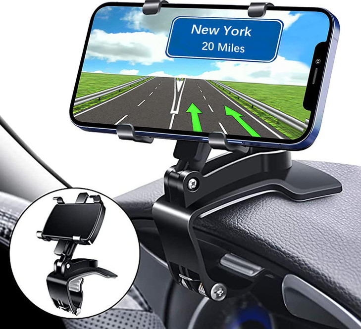 YAOKEEP Universal Car Phone Holder Mount360 Degrees Rotation Dashboard Phone Holder Upgrade Clip Never Fallcar Phone Mou