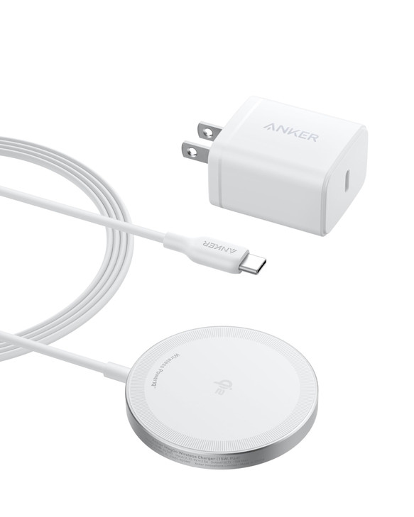 Anker MagSafe Charger Pad Compatible MagGo iPhone 16 Wireless Charging Pad Qi2 Certified 15W Wireless Charger for iPhone
