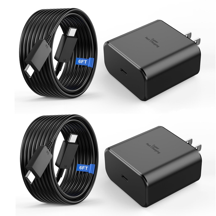 iPhone 16 Charger Fast Charging 2 Pack 45W iPhone 16 Pro Max USB C Wall Charger Block with 6FT USB C to C Charging Cable