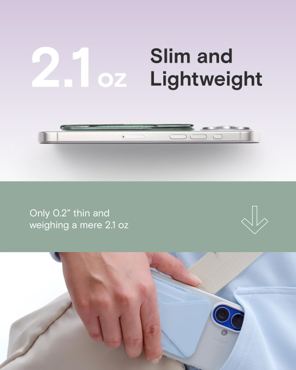 MOFT Magnetic Wallet Stand Compatible with iPhone 171615141312 Series Angle Adjustment Magsafe Compatible MOVAS Phone St