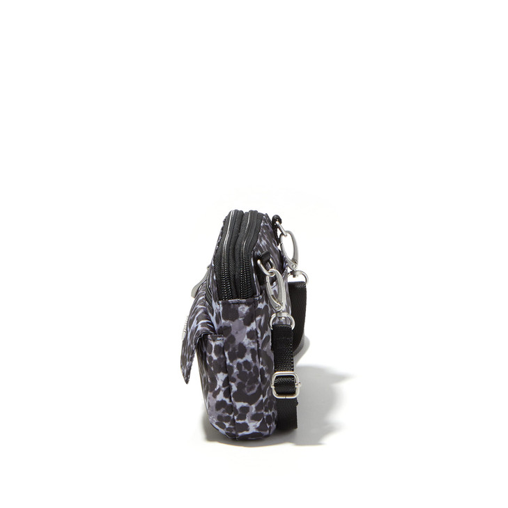 Baggallini Womens Modern Everywhere Mini Grey Wild Cheetah
