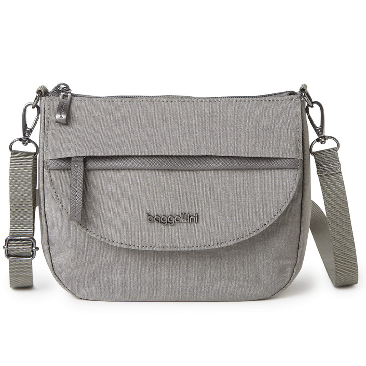 Baggallini womens 20 Pocket Crossbody 2 0 with RFID Sterling Shimmer One Size US