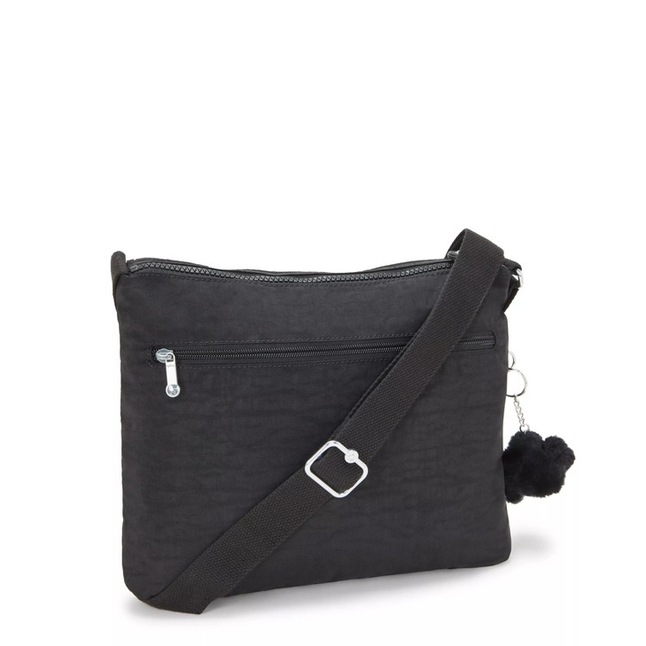 Kipling womens Womens Alvar Bag Super Light Durable Messenger Bag Nylon Shoulder Crossbody Bag Black Noir Medium US