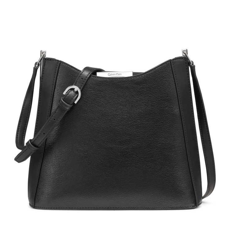Calvin Klein Wren NorthSouth Crossbody BlackSilver Mix One Size
