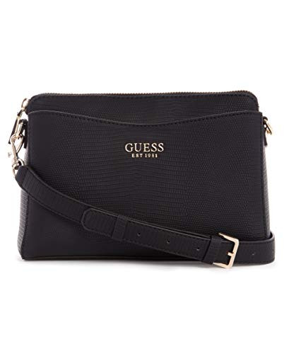 GUESS womens Lyndi Girlfriend Crossbody Black One Size US