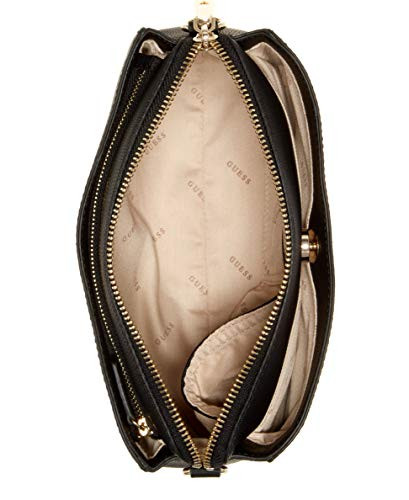 GUESS womens Lyndi Girlfriend Crossbody Black One Size US