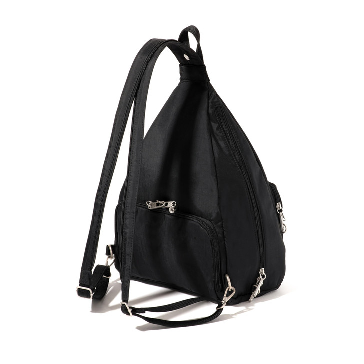 Baggallini Securtex AntiTheft Vacation Convertible Sling Black