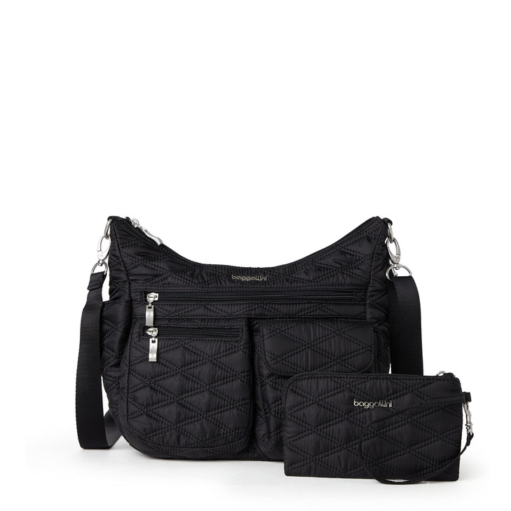 Baggallini womens Modern Everywhere Bag Black Quilt One Size US