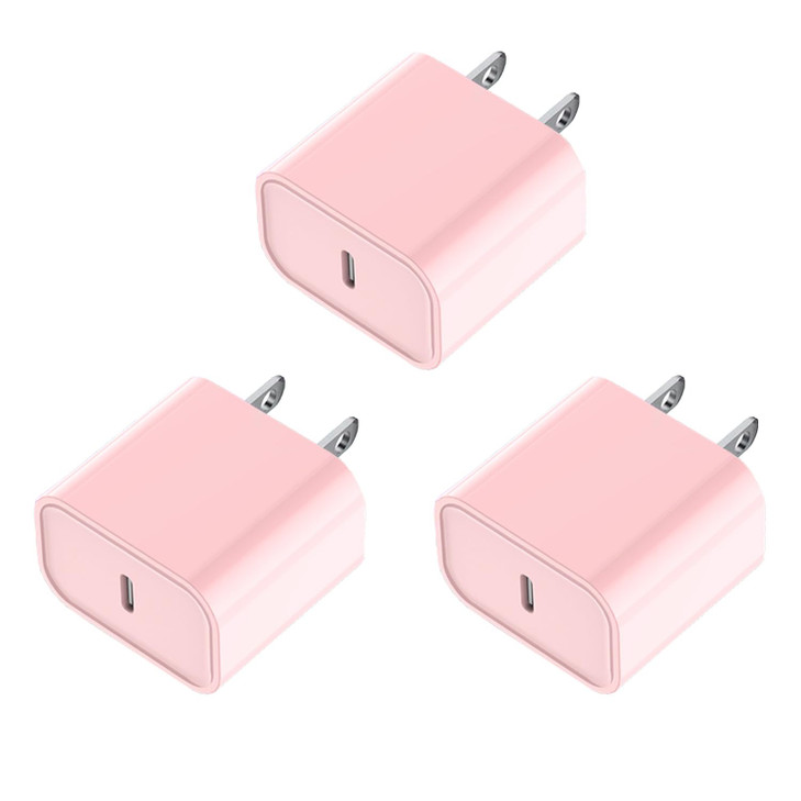 iPhone 1615 Fast Charger Block 20W3Pack USB C Wall Charger Block Super Fast Charging Block Plug Blocks PD Type C Adapter