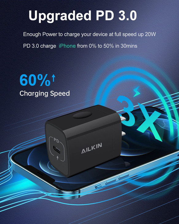 iPhone 17 16e USB C Wall Charger Adapter 60W6FT USB Type C to USBC Cable Fast Charging 30 Block Plug Cube Brick Box Andr