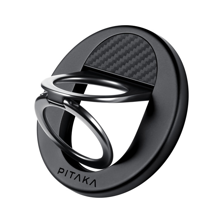 PITAKA MagSafe Phone Grip 360 Degree Rotation Magnetic Phone Grip Compatible with iPhone 171615141312 MagEZ Grip 3 Black