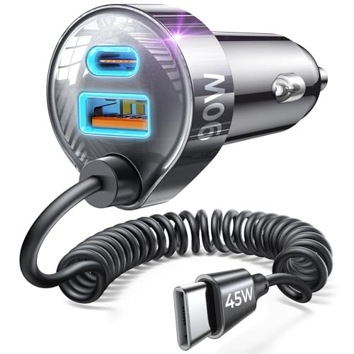 LISEN 90W for iPhone 17 16 15 Pro Max Car Charger USB C Fast ChargeSuper Fast for iPhone 15 16 17 Pro Car Charger Type C