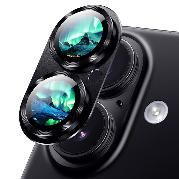 Korecase Camera Lens Protector for iPhone 17 iPhone 16 iPhone 16 Plus Rear Metal Tempered Glass Camera CoverAluminum All
