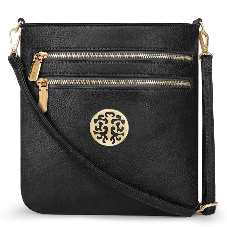 Montana West Crossbody Bags for Women Small Shoulder Travel Purses Multi Pocket Triple Crossover Lightweight with Adjust