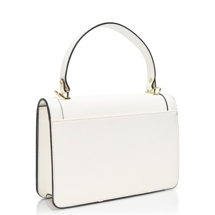 KARL LAGERFELD Womens Simone Logo Satchel Crossbdoy White One Size